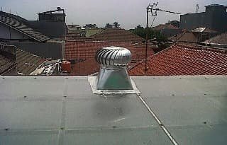 Pemasangan Turboair Turbine Ventilator proyek 65